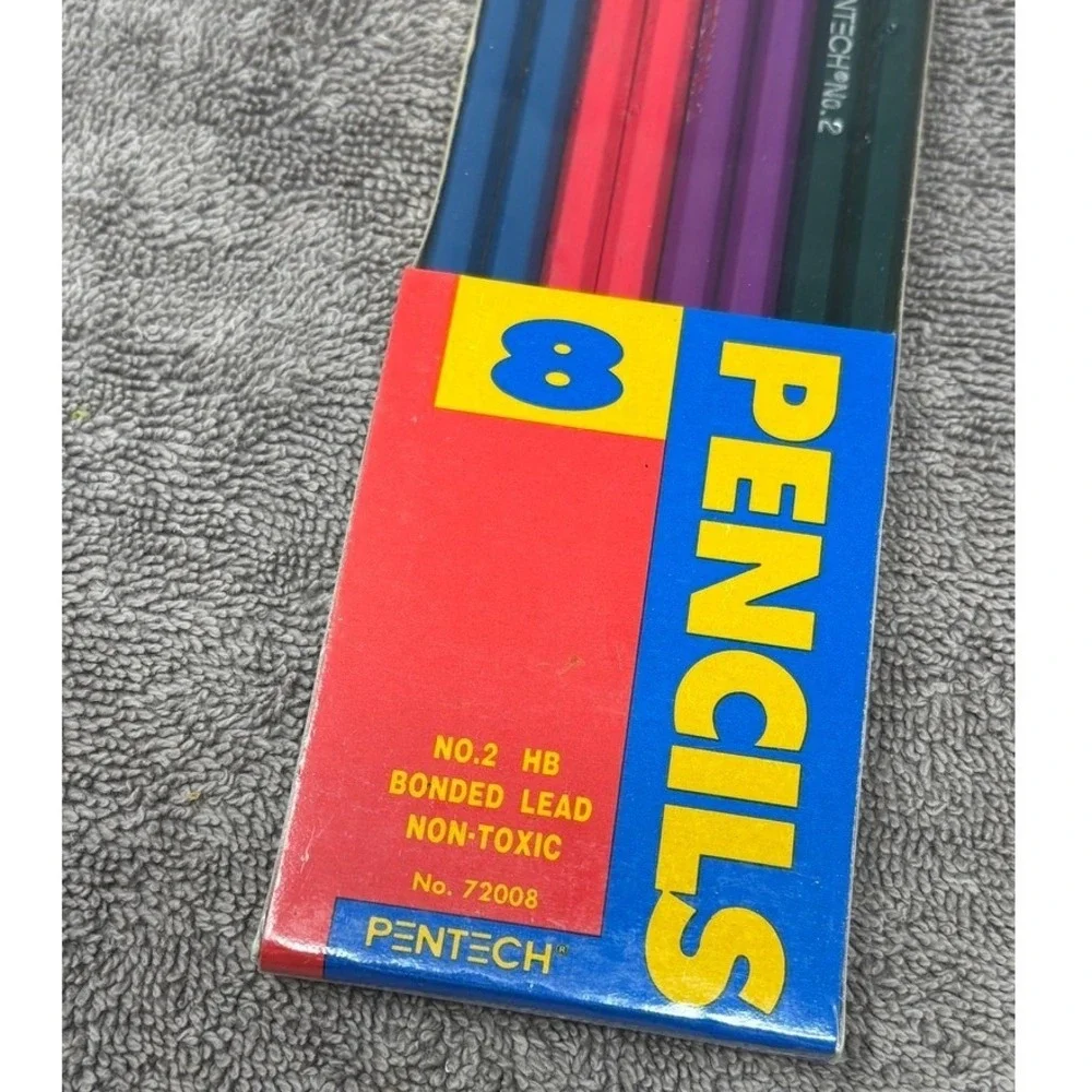 NOS Vintage 1995 Pentech No 2 HB Bonded Lead Pencils 8-Pack Lot of 2 72008